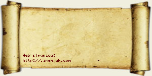 Isak Šaranović vizit kartica